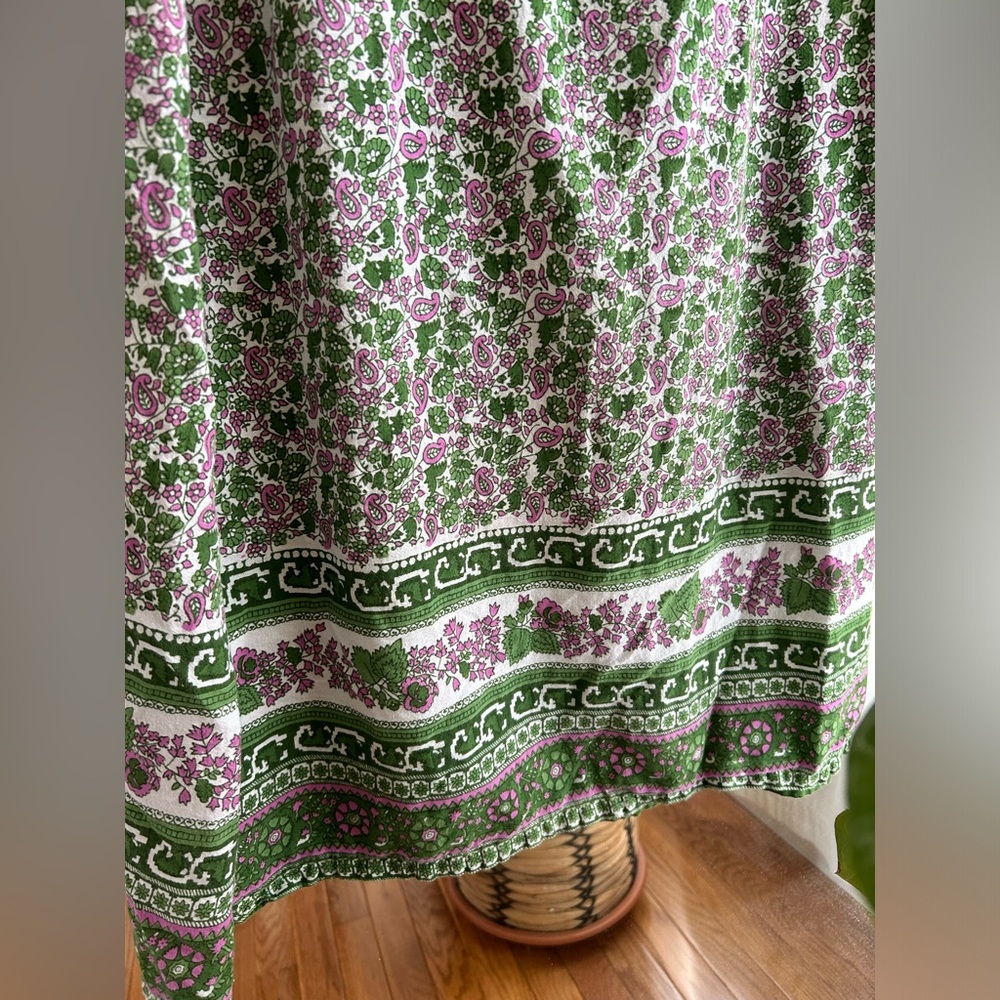 90βs True Vintage green floral maxi dress - Picture 8 of 10